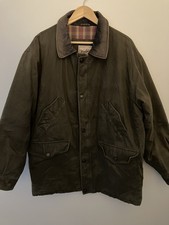Woolrich Flannel Lined Barn Chore Coat Men s Size Large In Earth