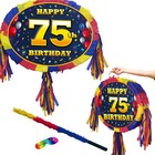 75th Birthday Pinata Number theme Party happy game seventy-fifth five unisex 75