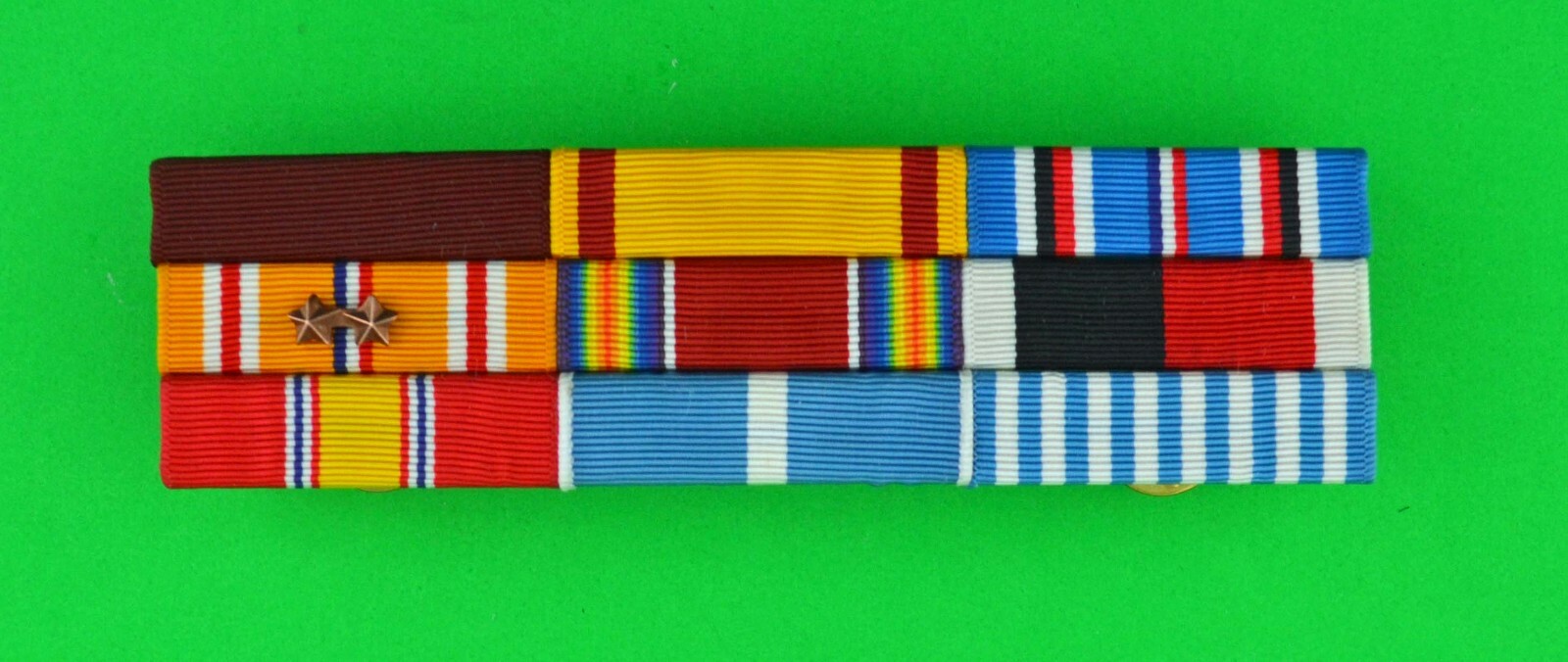 Ww2 Ribbon Rack World War Two & Korean War Navy 9 Ribbon Bar - Mounted Ribbon Rack WW2 ...