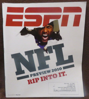 ESPN78 ESPN THE MAGAZINE SEP 6 2010 NFL PREVIEW RAY LEWIS