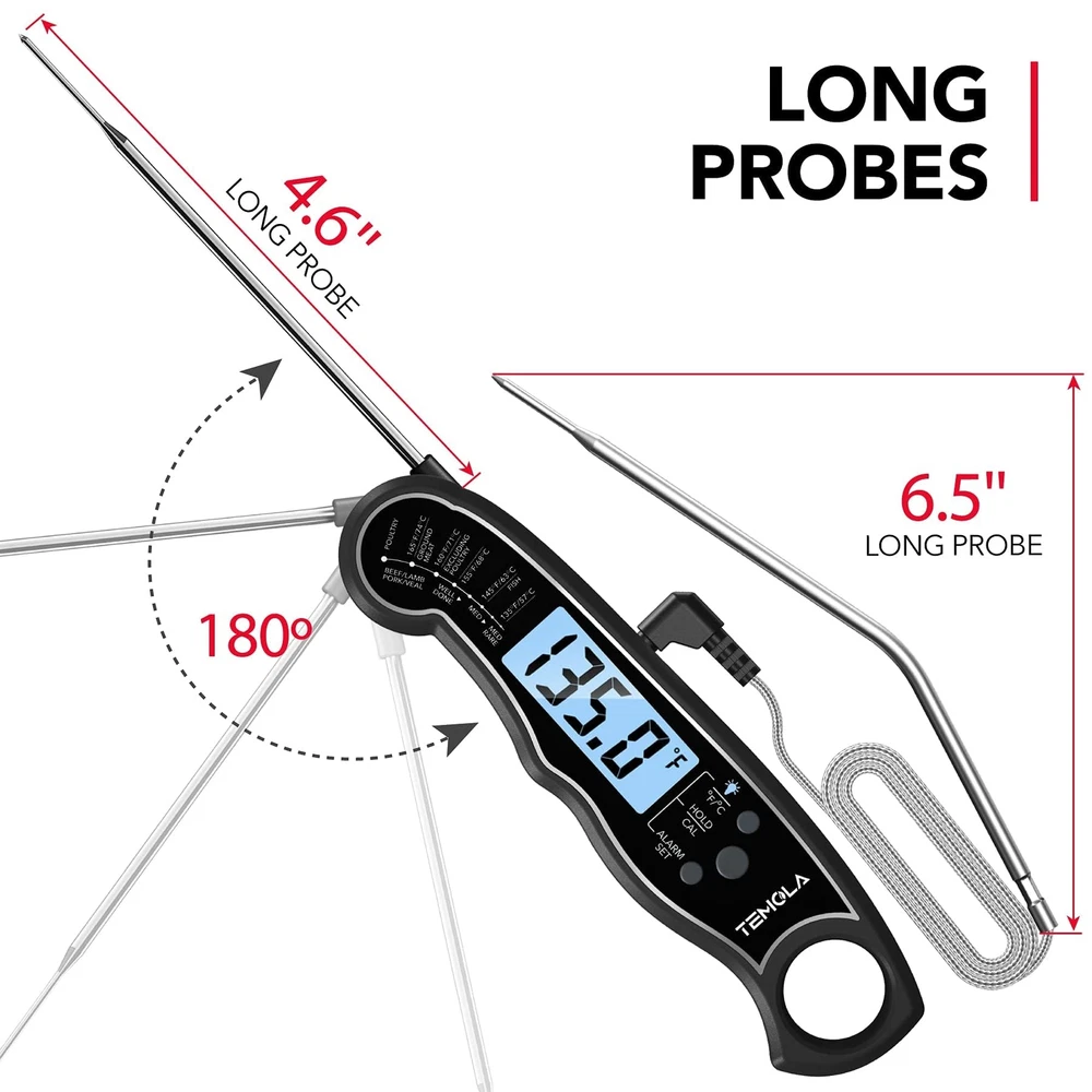 Meat Thermometer, Instant Read Food Thermometer for Cooking, Digital Food The...