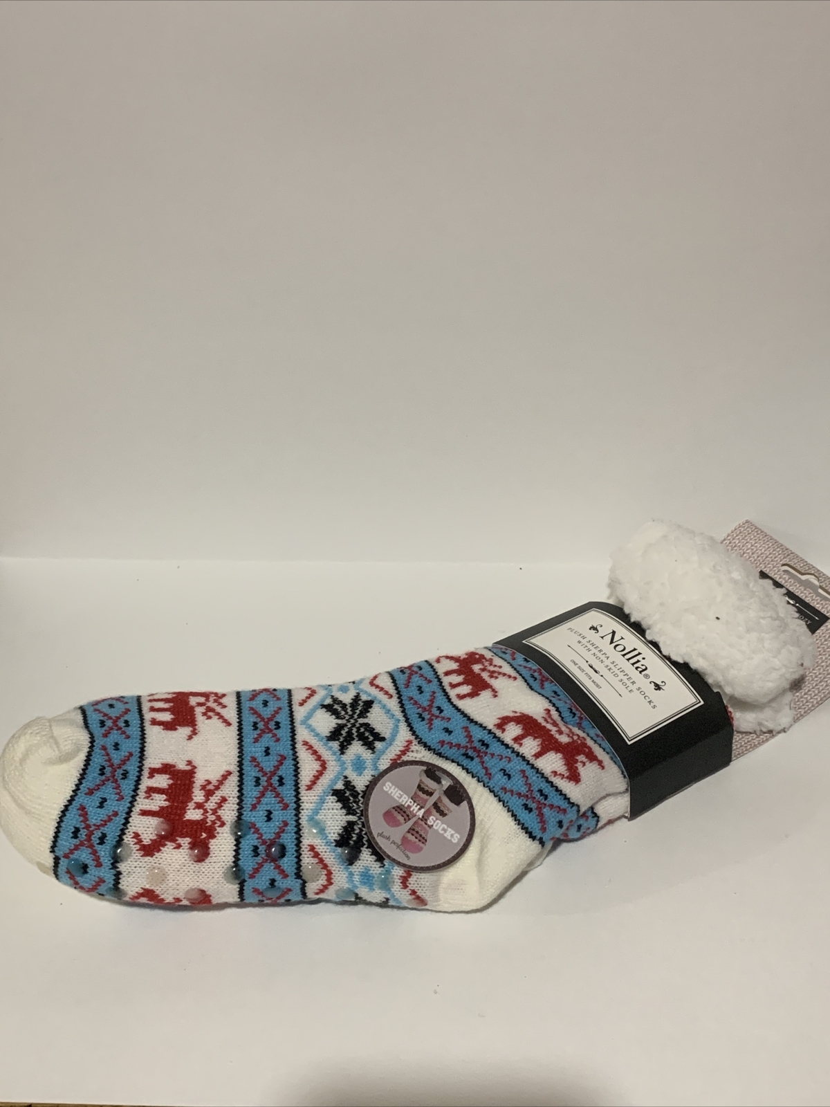 SAOLA Calze pantofole sherpa peluche biliardo con suola antiscivolo