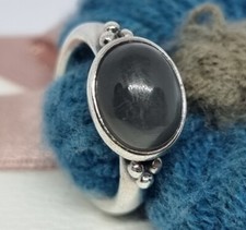 BOXED Genuine Pandora Grey Moonstone Oval Ring Size 50 💕Very Rare