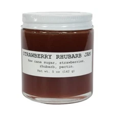Strawberry Rhubarb Jam, Made with Fresh Strawberries & Rhubarb, Gourmet Low