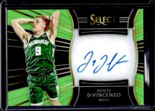 2018-19 Select Donte DiVincenzo Rookie Signatures Neon Green Prizms RC Auto #/99