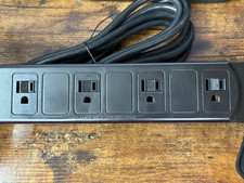 Furnlite FC-742 Outlet Power Supply Strip 4 Plug Recessed Mount