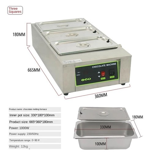 Double Commercial Chocolate Melter Machine Melting Oven PotMelting Machine - 第 9/9 張圖片