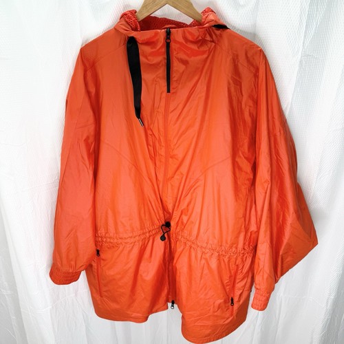 Adidas x Karlie Kloss Wind.RDY Parka Jacket GH7365 Orange Womens Size XL Zip Up