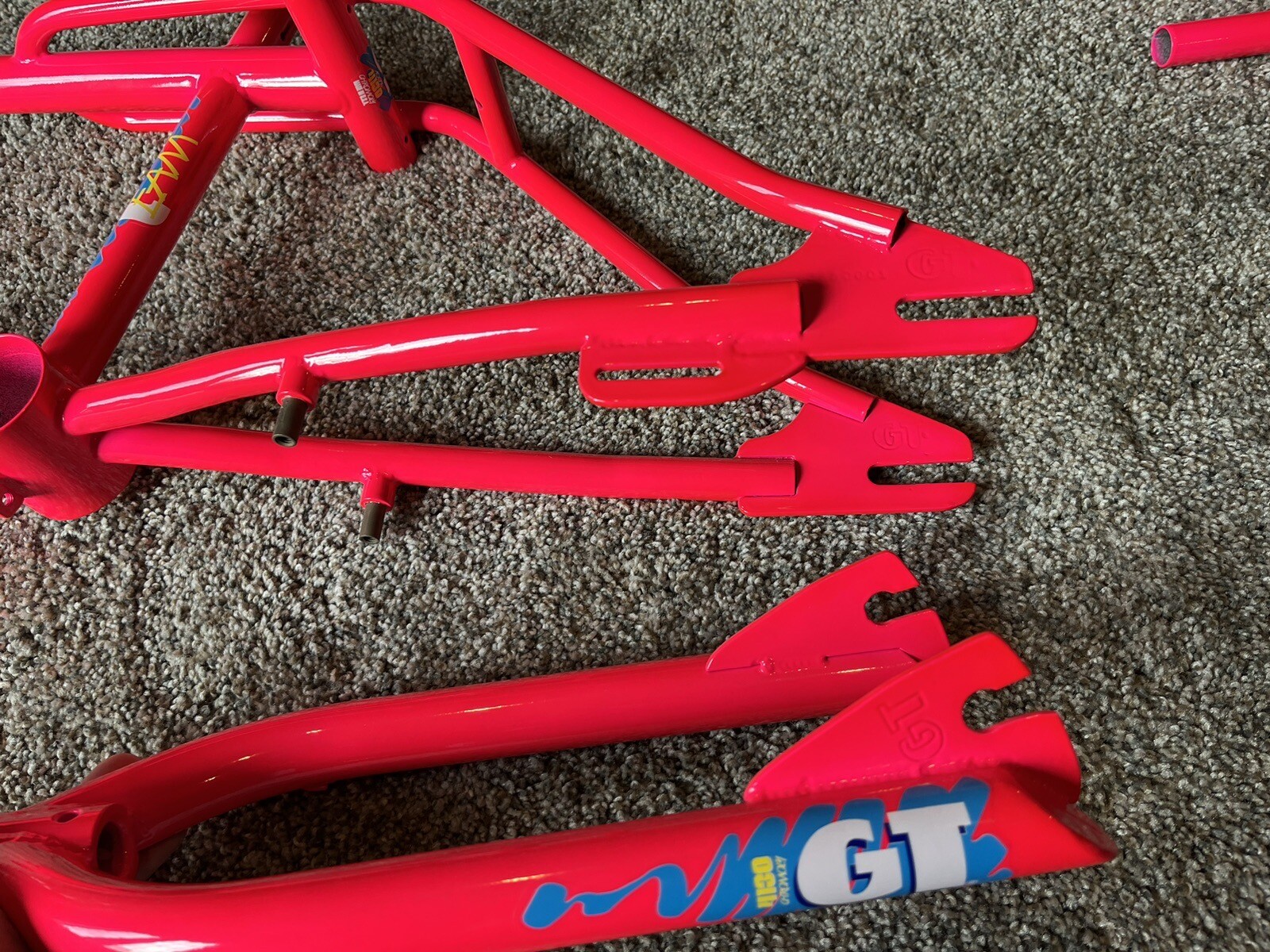 OLD SCHOOL BMX ORIGINAL 88 GT PRO FREESTYLE TOUR FRAME FORK BARS POST