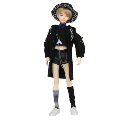 1/4 BJD Doll SD Boy FL Minif  Mika B-Free Face Make UP+Eyes+Clothes+wig+Shoes