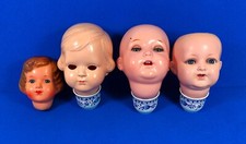 4x Puppenkopf alt antik K&W K&R Cellba Bruno Schmidt Zelluloid Puppenklinik