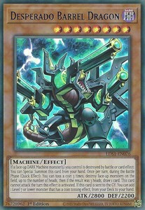 Desperado Barrel Dragon (Blue) - LDS1-EN076 - Ultra Rare - 1st Edition x1 - Near