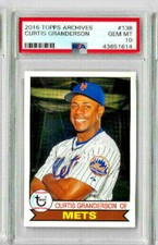 2016 Topps Archives Curtis Granderson PSA 10