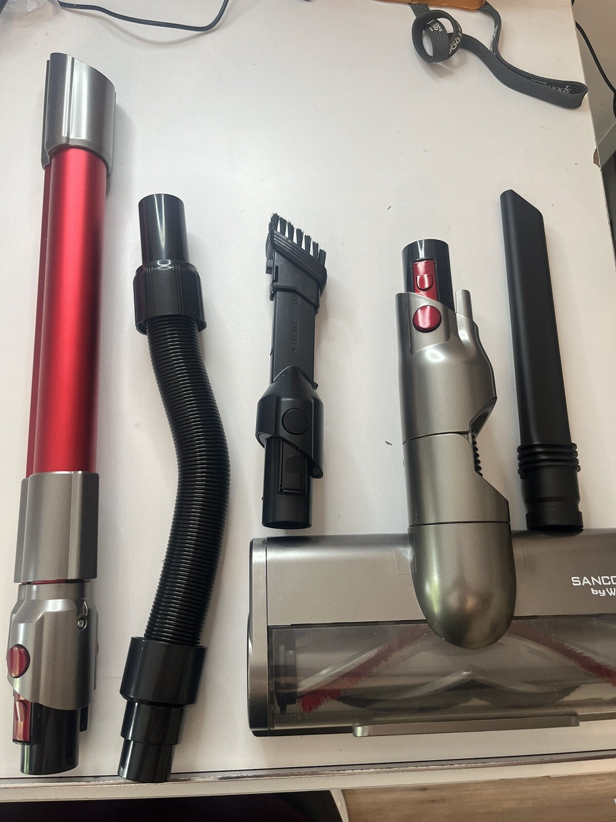 Sancorp by WHALL. Batterycyclone vacuum cleaner. EV691H. Red/black