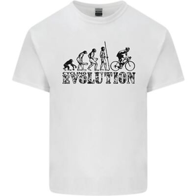 Evolution of Cycling Radfahrer Fahrrad lustiges Herren Baumwolle T-Shirt Tee Oberteil