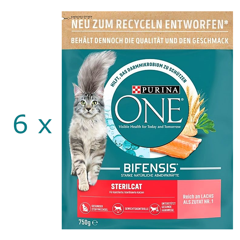 Purina ONE Bifensis Sterilcat mit Lachs 750 g - Bild 5