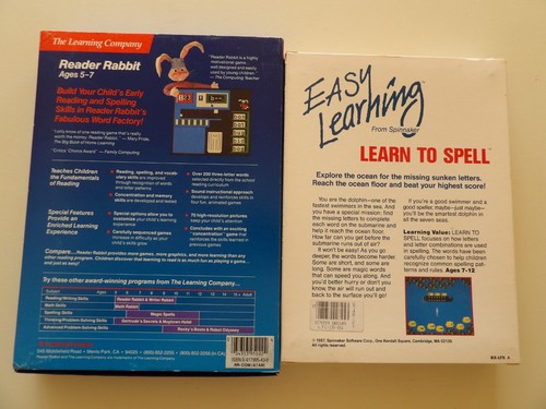 C64/128 Commodore Games Reader Rabbit (or Atari) & Learn to Spell VG Condition - Picture 2 of 4
