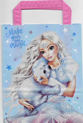 Top Model Geschenktüte Tragetasche Papiertüte A5 Klein Model June mit Eisbär