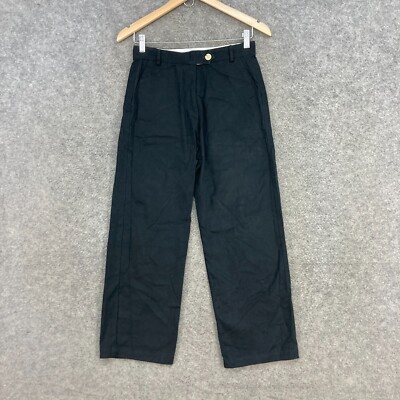 Nice Martin Pants Womens S Small Black Straight Relaxed Cotton Zip 53715