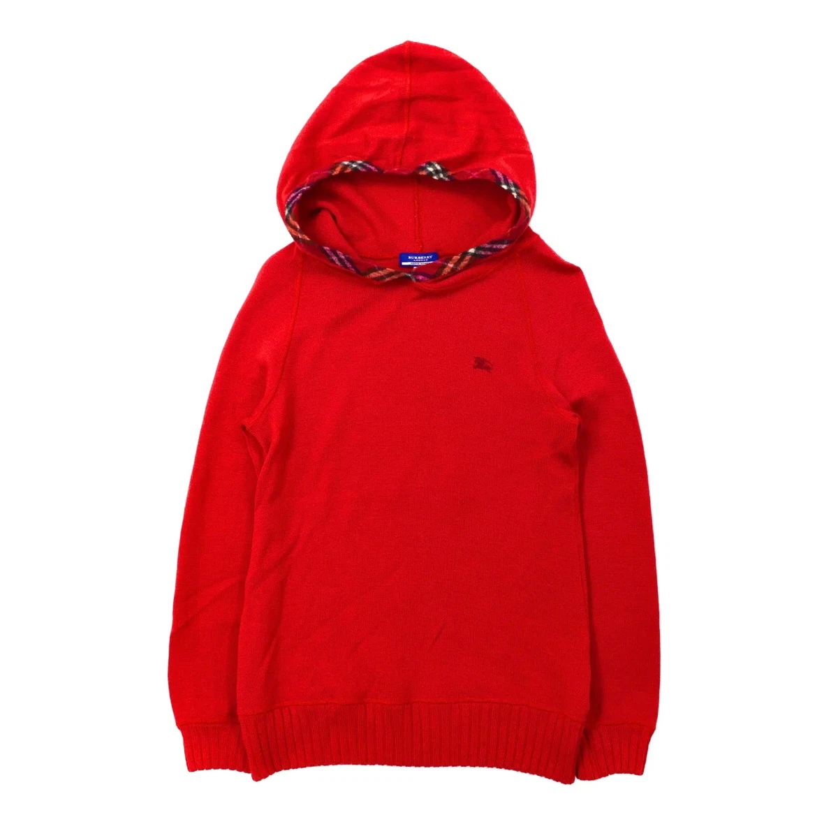Red burberry hoodie 2025