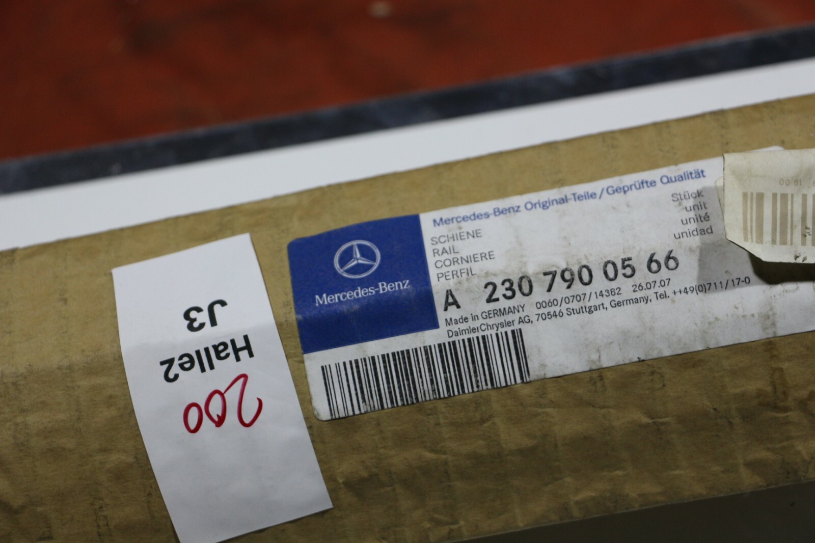 ORIGINAL Mercedes R230 SL Dach Abschluß Zierleiste Schiene Links  