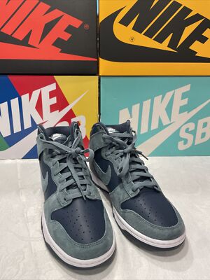 Nike Dunk High PRM Armory Navy Size 10                     DW7678 400