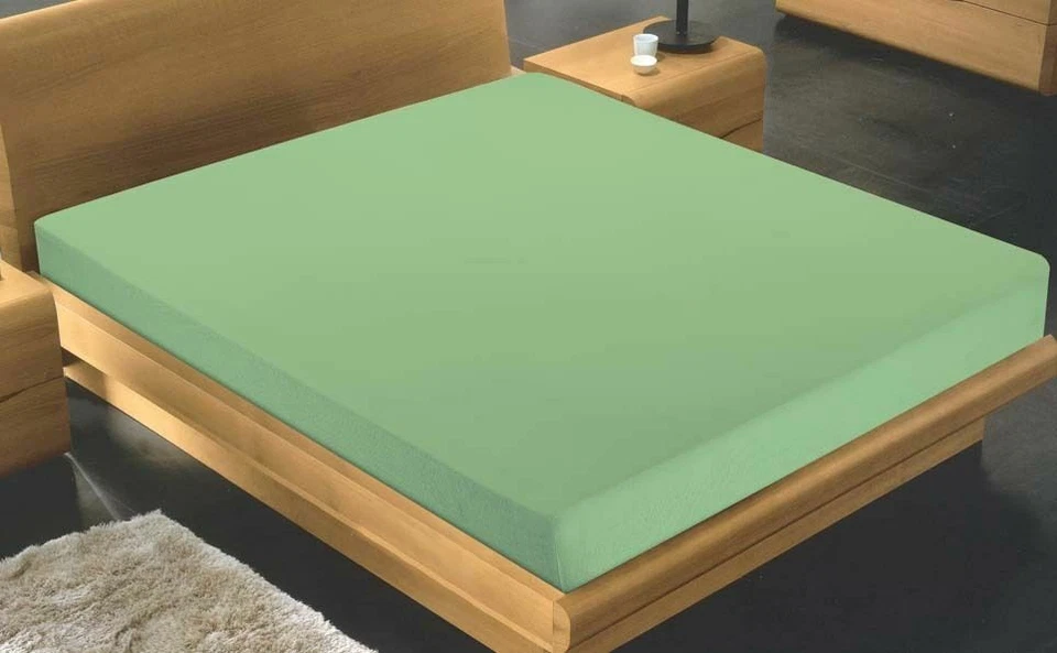 CONFEZIONI GIULIANA Lenzuolo sotto con angoli 100% cotone VERDINO VERDE ACQUA