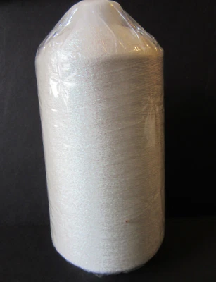 White Metallic Blending Filament Embroidery Thread Yarn Cone 300g from Kreinik