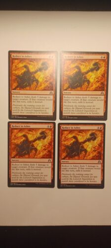 MTG Reduce To Ashes X 4 - Common, LP - Picture 1 of 1