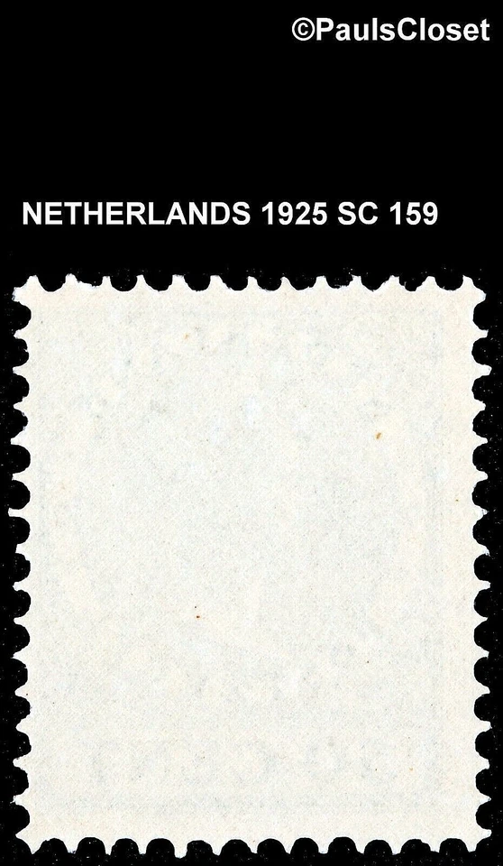 NETHERLANDS 1925 SC 159 QUEEN WILHELMINA 50¢ BLUE GREEN MNH OG FINE/VERY FINE - Image 2 of 2
