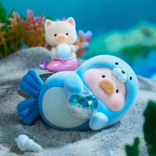 Original Lulu The Piggy Dreamy Blue Ocean Series Action Figure Blind Box Toys - Picture 10 of 32