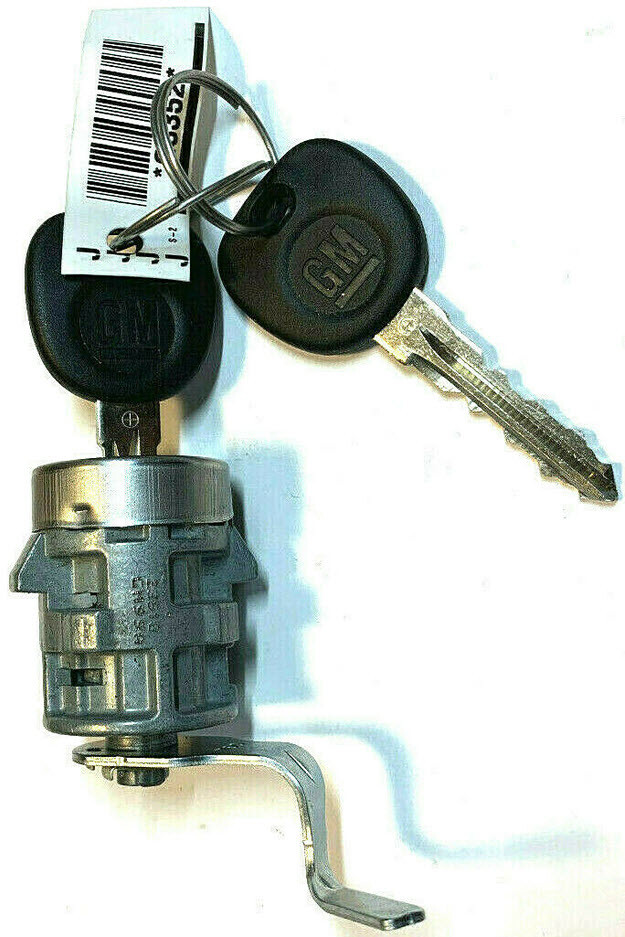 GM Chevy GMC TAILGATE Lock Cylinder Assembly W/2 OEM GM Logo Keys