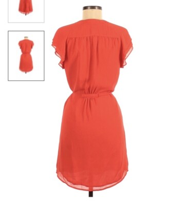 h and m red mini dress Women's Dark red Satin Dress