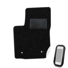 Fahrer Fußmatte Auto x1 Velours Fahrermatte passend für Dacia Logan II 2012-20