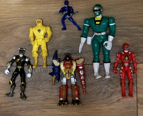 Lot De 9 Pièces Power Rangers Dino Thunder Megazord Bandai Japon - Occasion Bon état