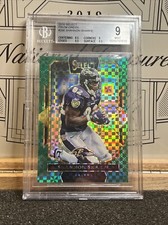Shannon Sharpe 2016 Select Green Prizm #286 Bgs 9 4/5 Rare Hof Ravens