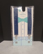 Toddler Kids Baby Navy Blue Suspenders