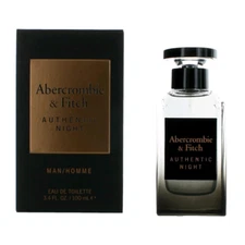 Authentic Night by Abercrombie & Fitch 3.4 oz EDT Cologne for Men New In Box
