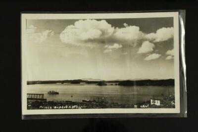 Vintage Real Photo Postcard RPPC Prince Rupert Harbor British Columbia Canada