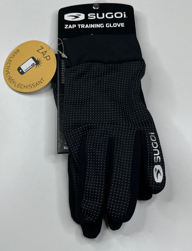 Guantes de entrenamiento de ciclismo Sugoi Zap nuevos con etiquetas unisex para adultos negros T6 Foto 2 de 4
