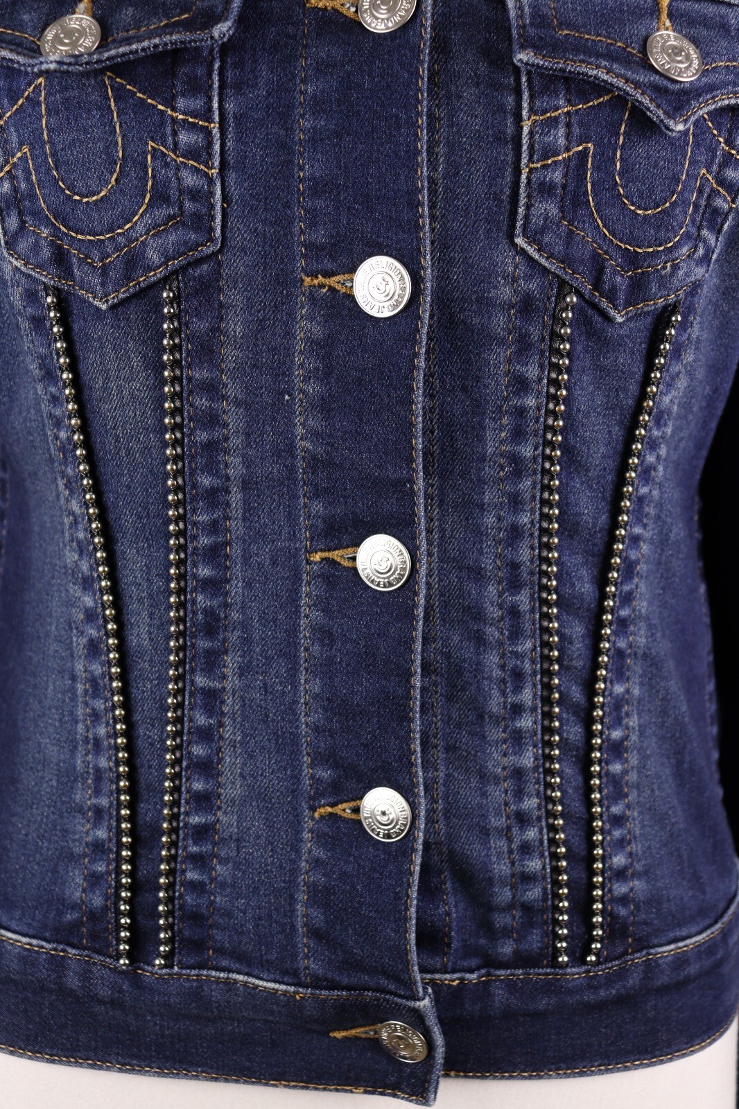 FILA Giacca denim blu True Religion Row seduta taglia S