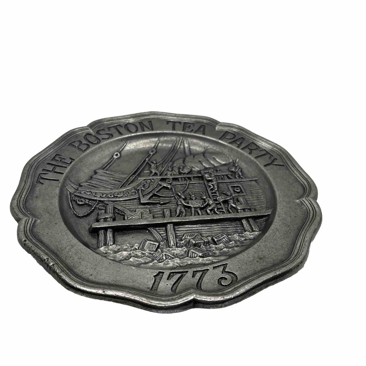 The Boston Tea Party Sexton Pewter 1973 Vintage Commemorative