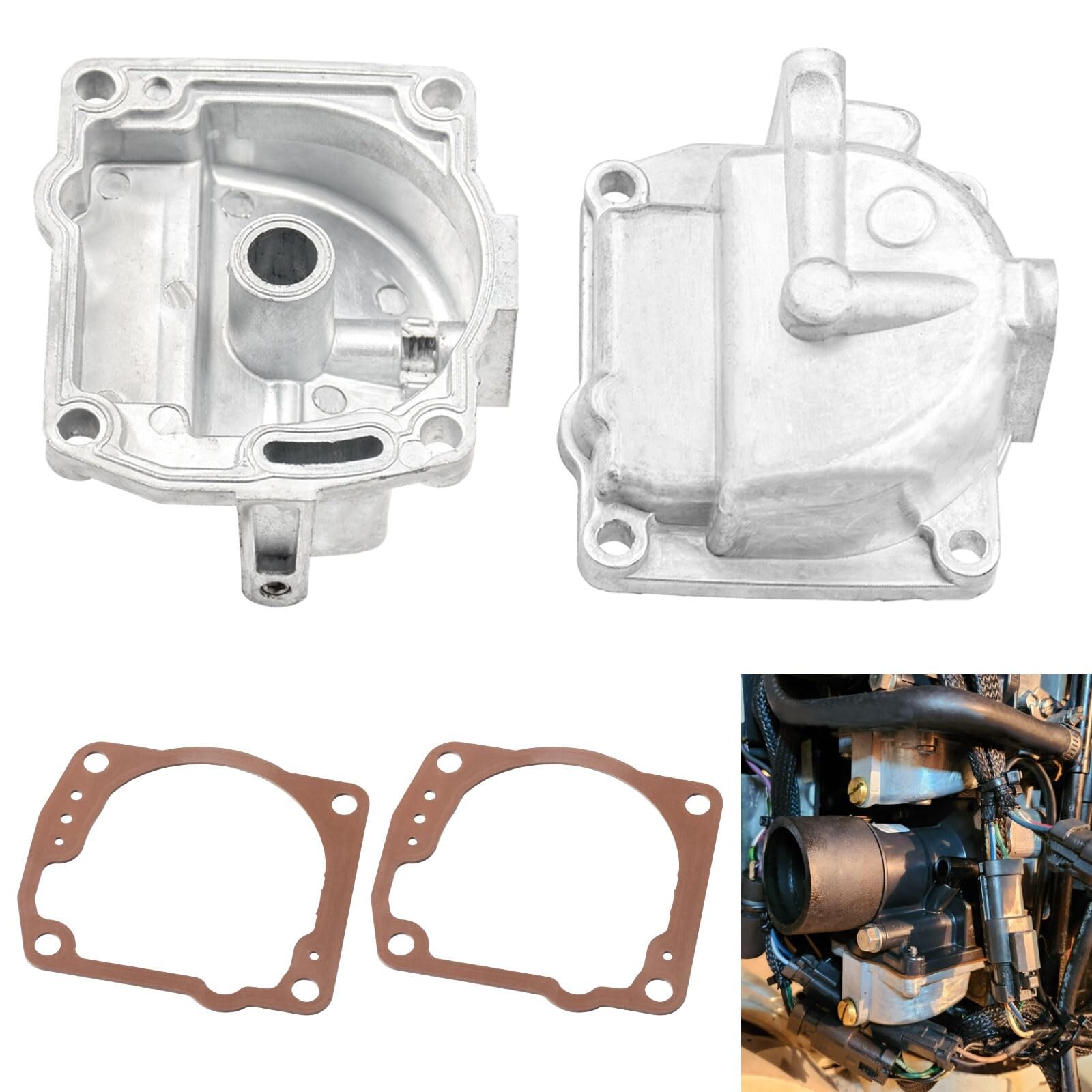 2 Pack Upgrade Material 433000 766418 Float Chamber Carburetor Bowl & 335070 ...
