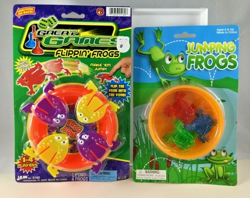Two Frog Games Flipping Frogs and Jumping Frogs New Sealed