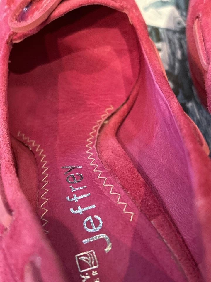 EPC Sperry Top-Sider A/O 泵洋红色麂皮绒热粉色鞋 7.5 — 第 2/4 张图片