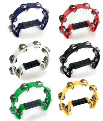 Professional ProKussion Tambourine - Red, Blue, White, Black, Green and Yellow