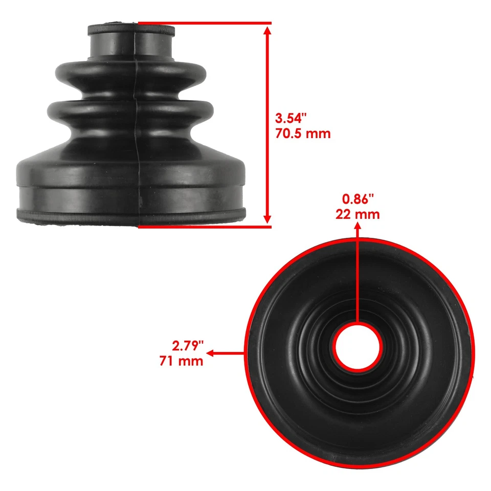 2 Rear Axle Inner Outer CV Boot Kit for Kawasaki Teryx 750 KRF750 4X4 2008-2011 - Image 2 of 4