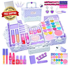 Juego de maquillaje real para ni as, lavables, kit de maquillaje para ni as