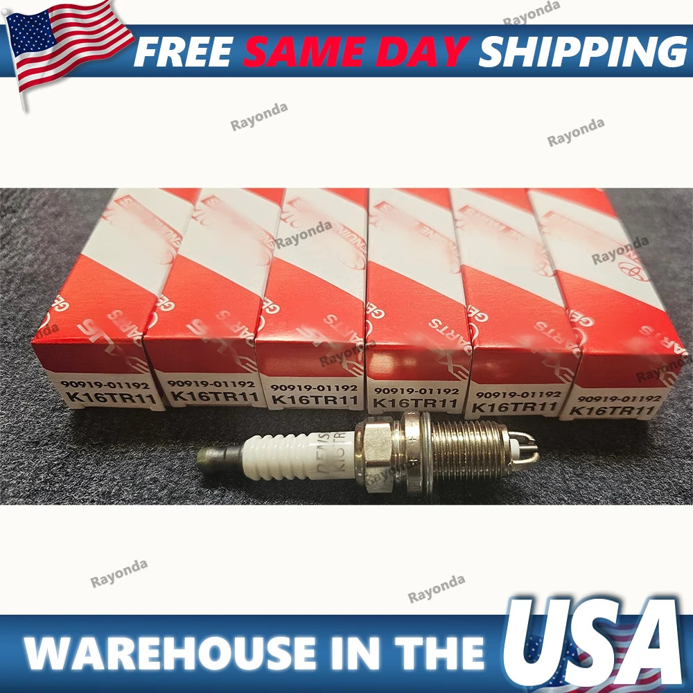 NEW GENUINE TOYOTA TUNDRA 4RUNNER TACOMA SPARK PLUG SET OF 6 90919-01192