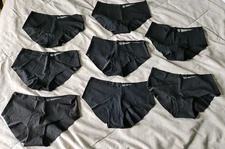 Lot Of 8 Victoria's Secret Small BLACK NO SHOW HIPSTER Panties Seamless
